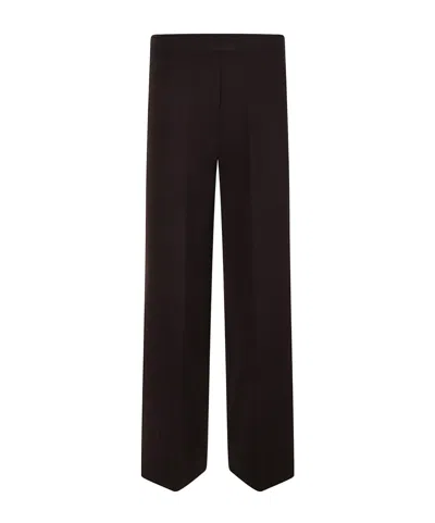 D Exterior Indented Casual Pants In Black