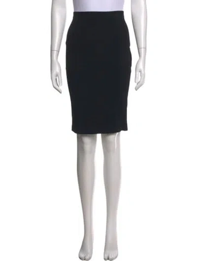 Pre-owned D Exterior Knee-length Skirt In Black