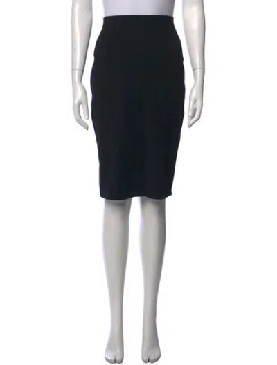 Pre-owned D Exterior Knee-length Skirt In Black