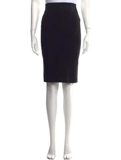 Pre-owned D Exterior Knee-length Skirt W/ Tags In Black