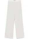 D Exterior Light Green Trousers With Turn-up Hem In Green