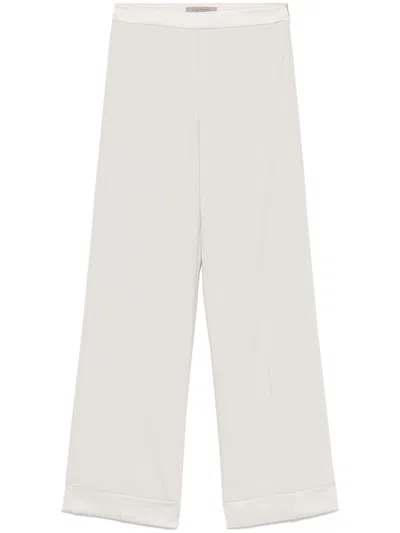 D Exterior Light Green Trousers With Turn-up Hem