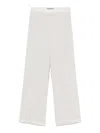 D Exterior Light Green Trousers With Turn-up Hem In Green