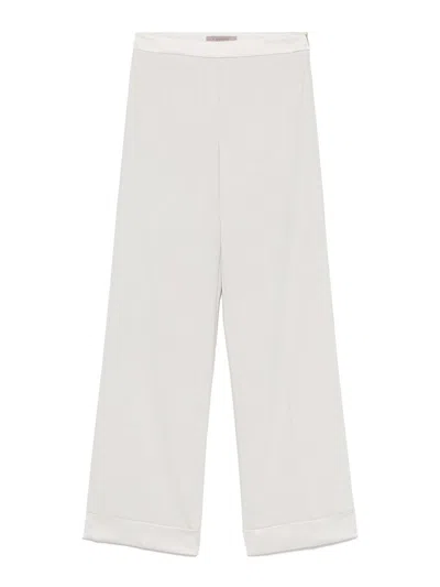 D Exterior Light Green Trousers With Turn-up Hem