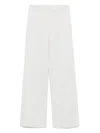 D Exterior Light Grey Trousers With Elasticated Waistband In Grey