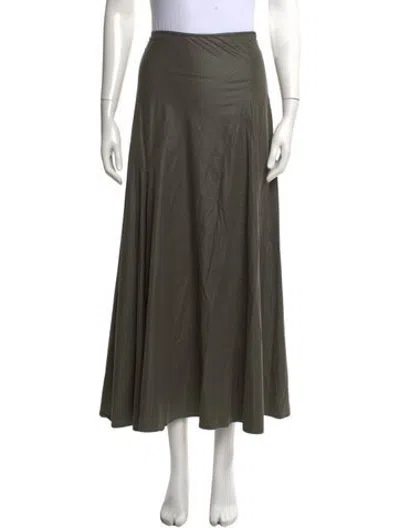 Pre-owned D Exterior Long Skirt In Green
