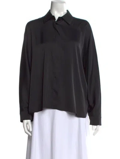 Pre-owned D Exterior Long Sleeve Blouse In Black