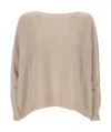 D Exterior Long-sleeved Sweater In Neutral
