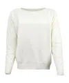 D Exterior Long-sleeved Sweater In White