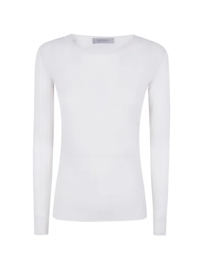 D Exterior Long-sleeve T-shirt In White