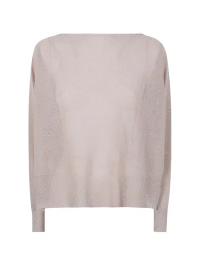 D Exterior Lurex-embellishment Sweater In Neutral