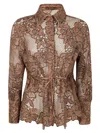 D-exterior D. Exterior Macrame Lace Blouse By D. Exterior