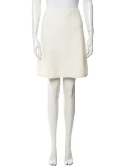 Pre-owned D Exterior Mini Skirt In Neutrals