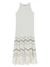 D Exterior D. Exterior Mint Green Sleeveless Dress In White