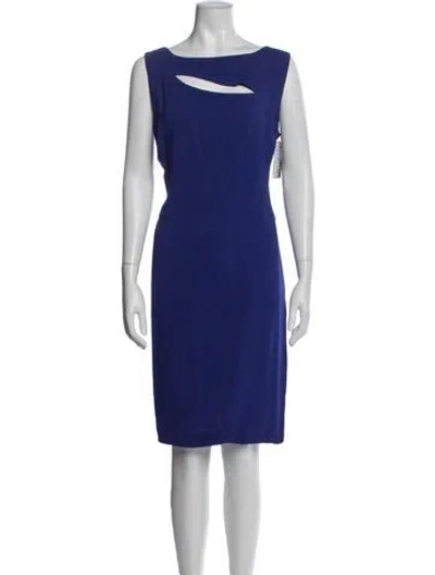 Pre-owned D Exterior Nylon Knee-length Dress In Blue