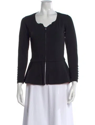 Pre-owned D Exterior Open Front Sweater In Black