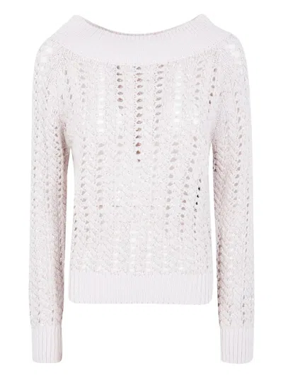 D EXTERIOR OPEN-KNIT SWEATER
