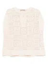 D Exterior Open-knit Tank Top In Multi