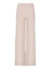 D Exterior Palazzo Pants With Sequins In Neutral