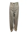 D Exterior Plaid Pattern Casual Pants In Multi