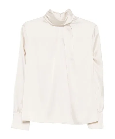 D EXTERIOR PLEATED DETAIL BLOUSE