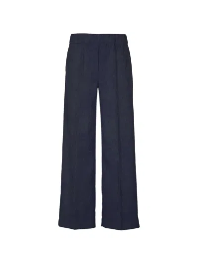 D Exterior Plissé-effect Wide-leg Trousers In Multi