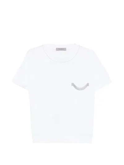 D Exterior Pocket-embellished T-shirt In White