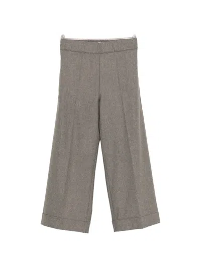 D Exterior Pressed-crease Turned-up Trousers In Multi