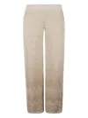 D Exterior D.exterior Ivory Trousers In Soft Fabric In Neutral