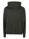 D Exterior Turtleneck Long-sleeved Sweater In Gray
