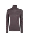 D Exterior D. Exterior Sweater Basic Merino Turtle Neck In Brown