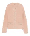 D Exterior Round Neck Long-sleeved Sweater In Pink