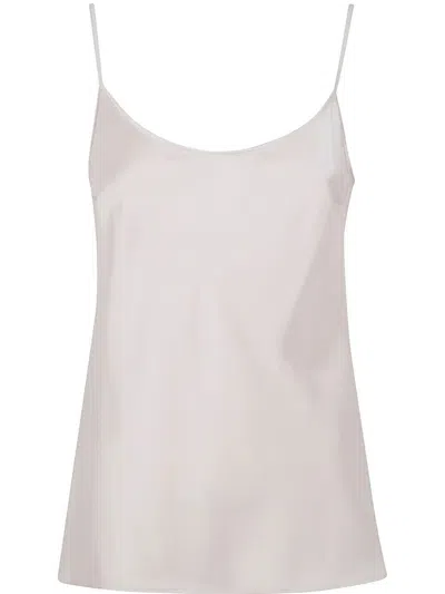 D Exterior D. Exterior Satin Top In White