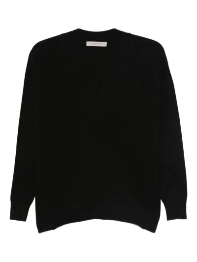 D EXTERIOR BLACK WOOL AND CASHMERE BLEND SWEATER D EXTERIOR