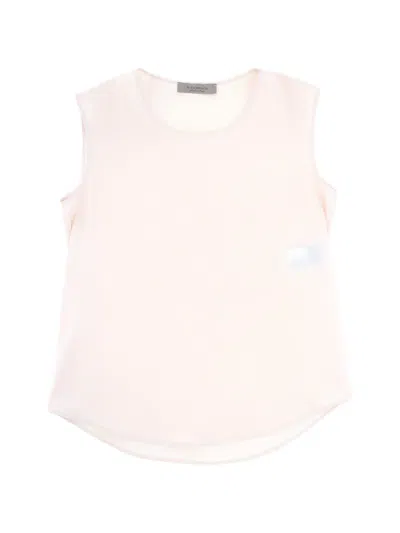 D Exterior Scoop-neck Sleeveless Top In Neutral