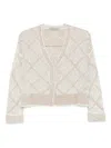 D Exterior Sequin-embellished Cardigan In Multi