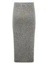 D Exterior D.exterior Soft Sequins Straight Skirt In Gold