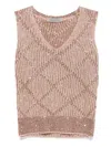 D Exterior Sequin Embellished Sweater In Brown