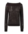 D Exterior Sequin-embellishment Sweater In Black