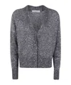 D Exterior D.exterior Soft Sequins Short Cardigan In Gray
