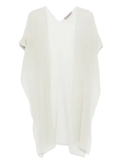 D Exterior Silk Cape In Multi
