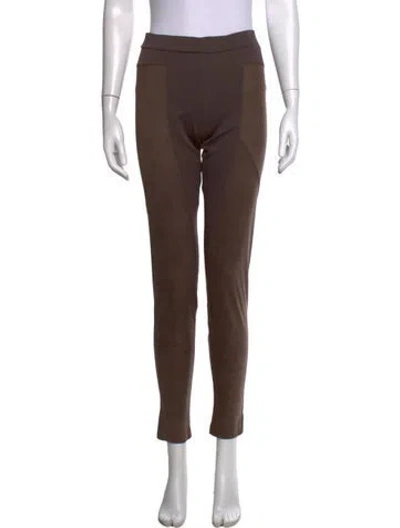 Pre-owned D Exterior Skinny Leg Pants In Brown