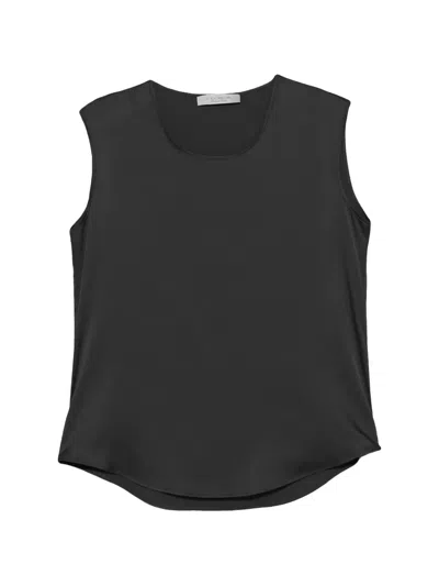 D Exterior Sleeveless Vest In Black