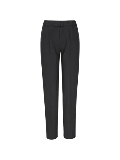 D Exterior Slim Trousers In Black