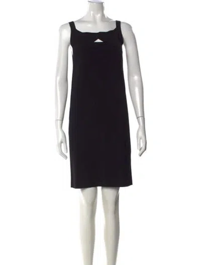 Pre-owned D Exterior Square Neckline Mini Dress W/ Tags In Black