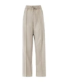 D Exterior Straight-leg Casual Pants In Neutral