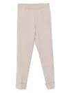 D Exterior Straight-leg Trousers With Tapered Fit In Neutral