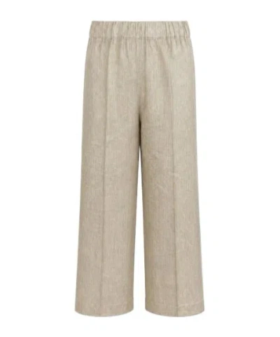 D Exterior Straight-leg Casual Trousers In Neutral