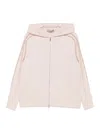 D Exterior White And Beige Cashmere Blend Sweatshirt In Pink