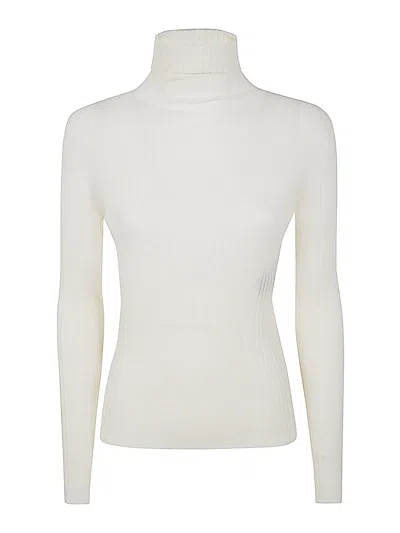 D Exterior Merinos Long Sleeves Turtleneck In Blanco